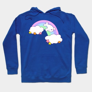 Rainbow Cloud Harp Seal Hoodie